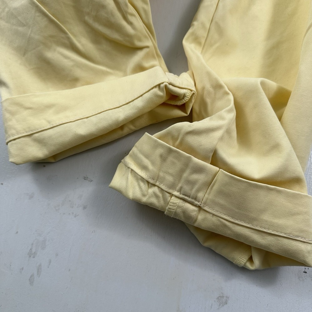 Brooks Brothers Mens Clark Chino Pants Actual 32x28 Yellow‎ 100% Cotton Straight - Picture 15 of 16